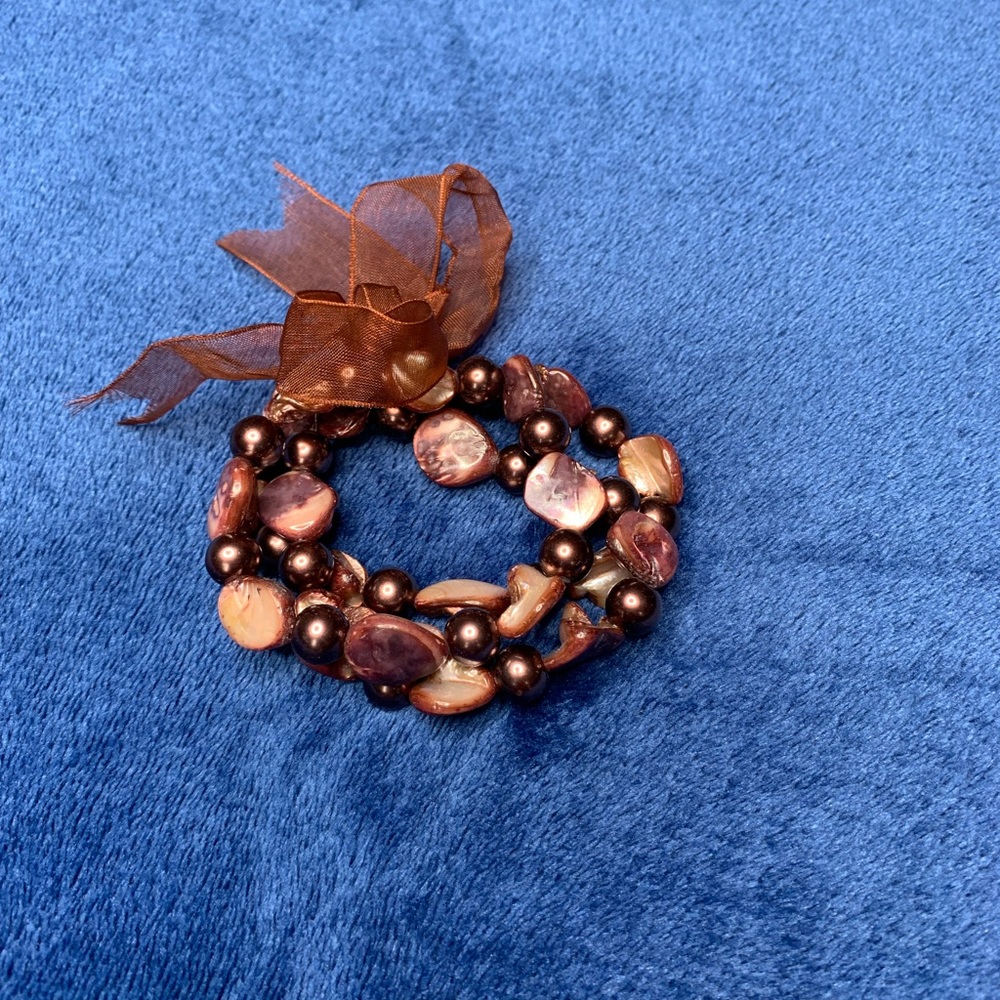 Brown jewel bracelet
